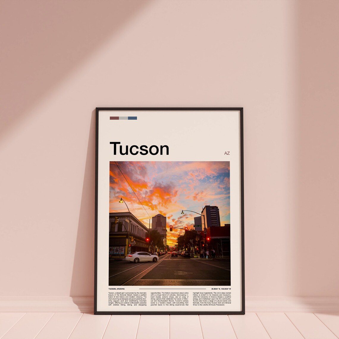 Tucson Arizona Desert Sunset Downtown Street Photography Poster - Image 4