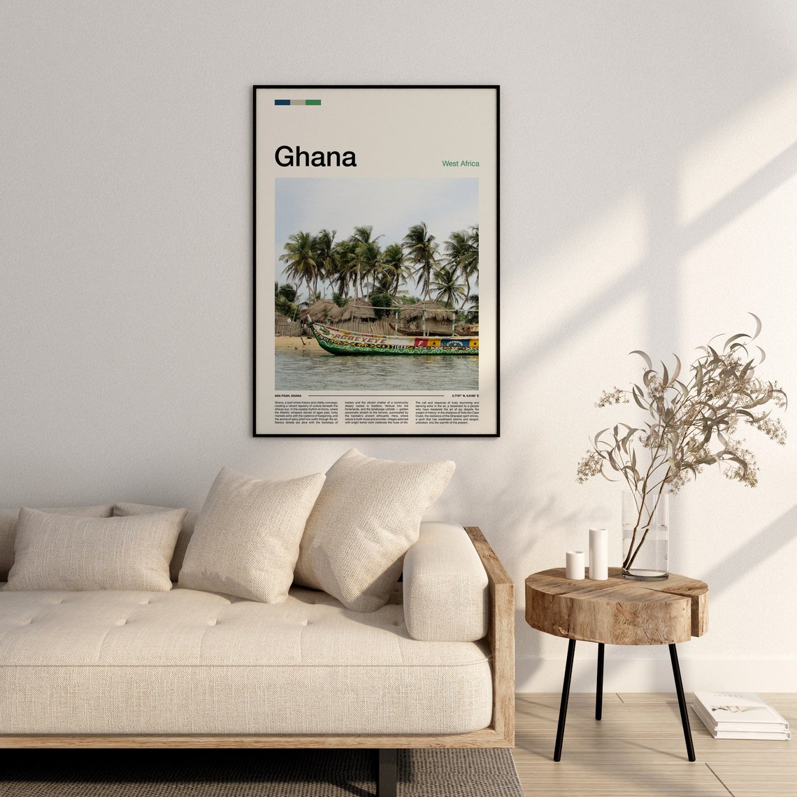 Ghana Print Ghana Poster Ghana Wall Art Ghana Art Print Ghana Photo Travel Poster Traveler Christmas Gift - Image 3