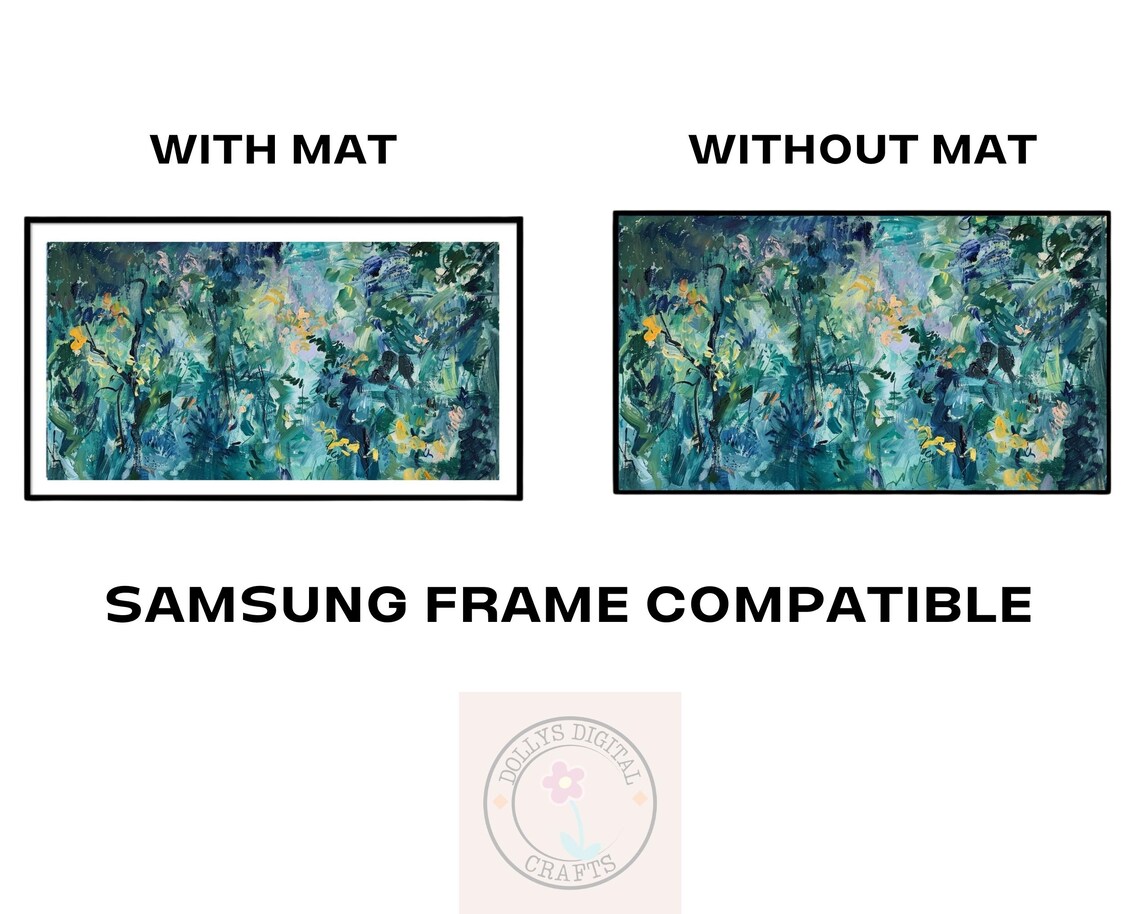 Abstract Green Garden Impressionist Painting Nature Art Poster - Image 6