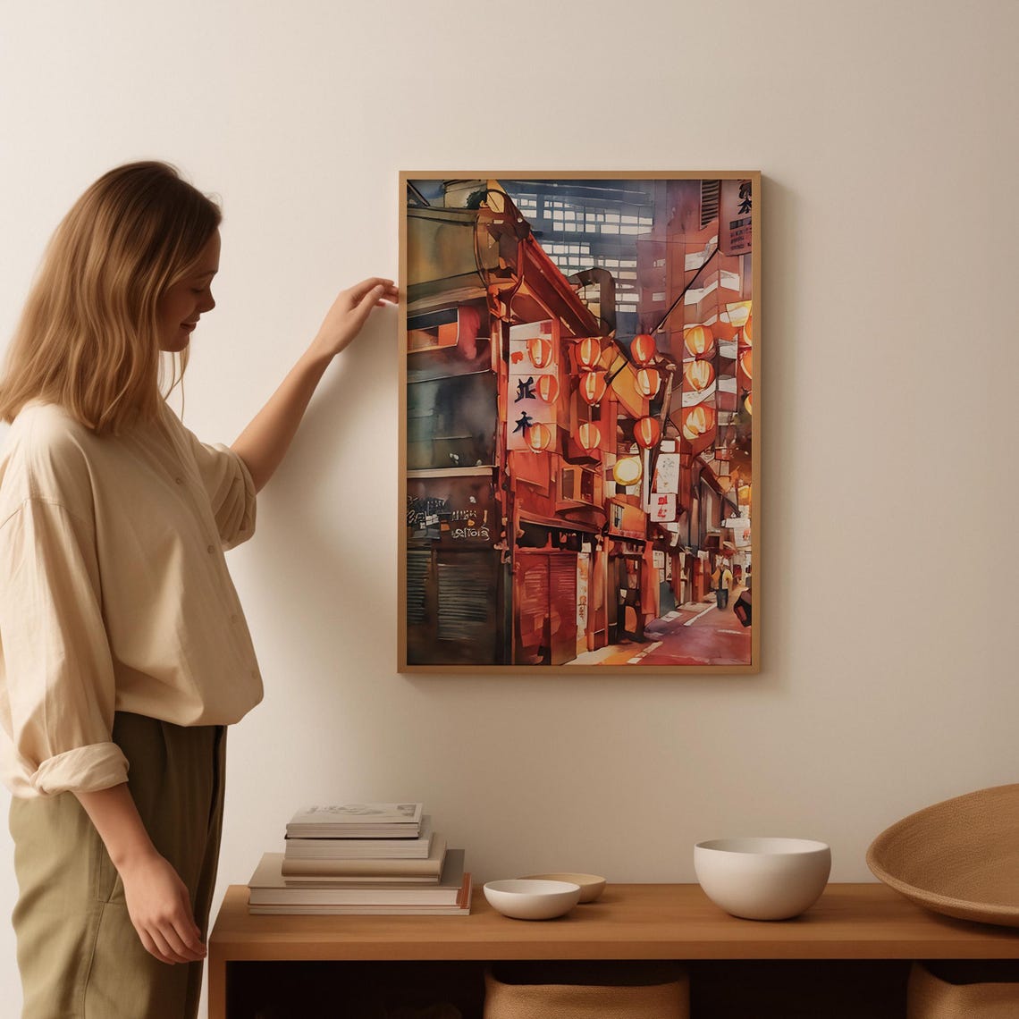 Tokyo Watercolor Art Tokyo Wall Art Tokyo Painting Tokyo Artwork Travel Poster Print Tokyo Art Print Home Decor - Image 3