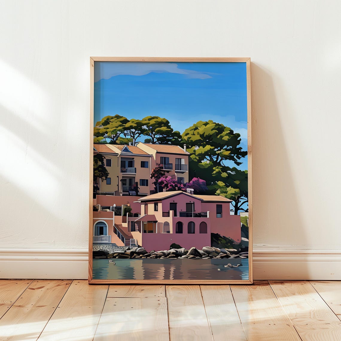 Kefalonia Art Print Kefalonia Wall Art Watercolor Art Painting Kefalonia Gift Kefalonia Poster Travel Poster Print Kefalonia Artwork
