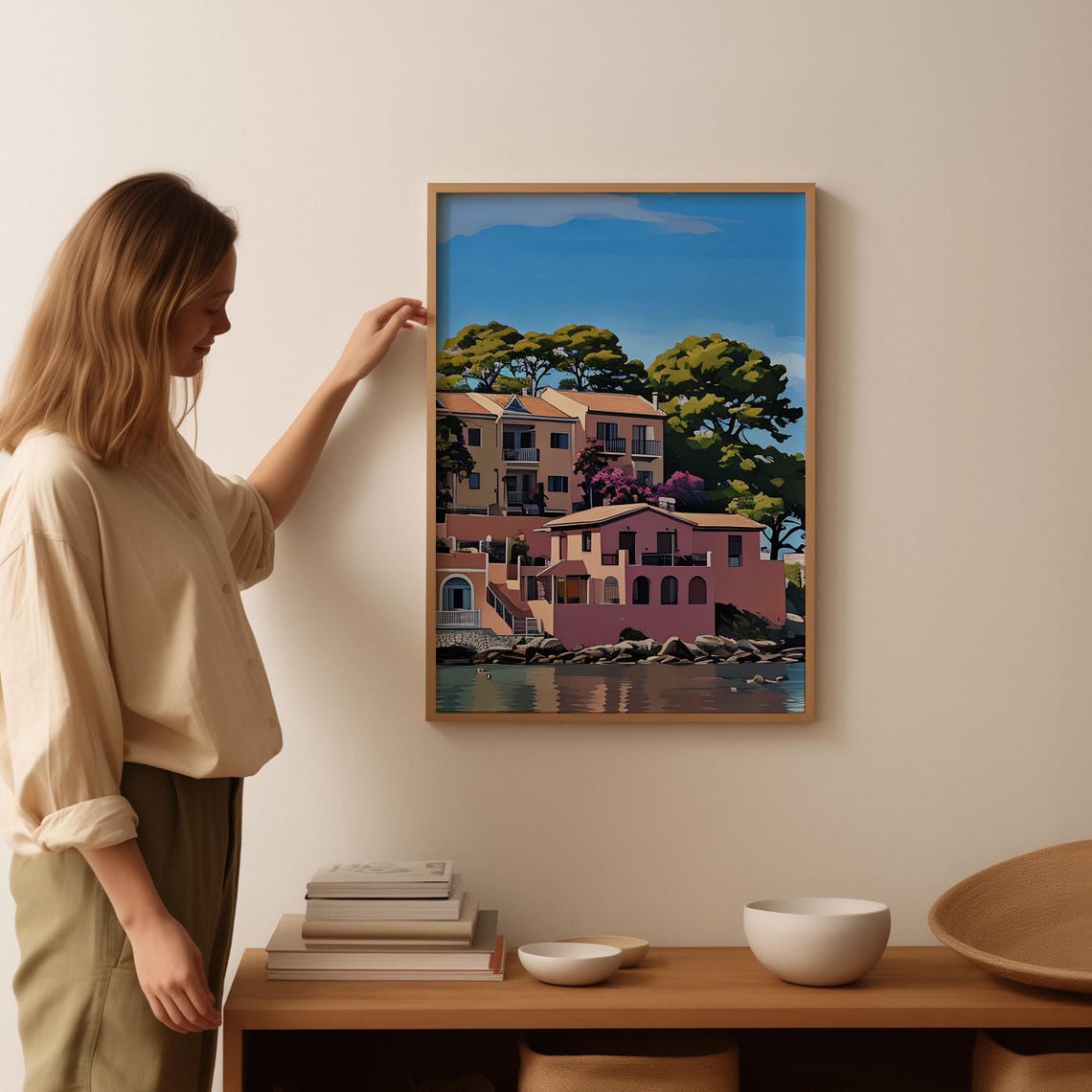 Kefalonia Art Print Kefalonia Wall Art Watercolor Art Painting Kefalonia Gift Kefalonia Poster Travel Poster Print Kefalonia Artwork - Image 3