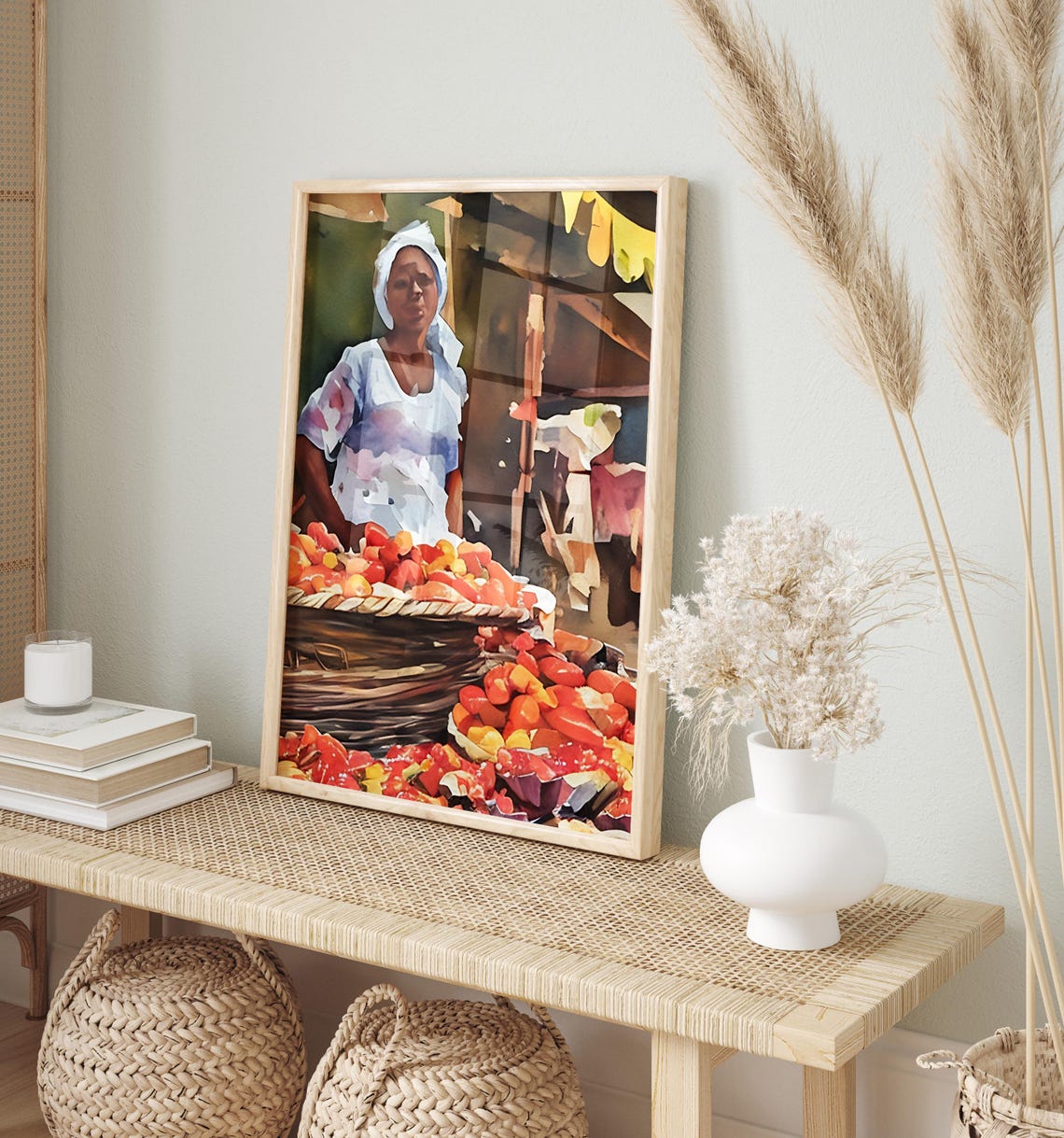 Nigeria Print Nigeria Watercolor Decor Nigeria Wall Art Travel Gift Unique Home Decor Travel Poster Print Nigeria Travel - Image 2