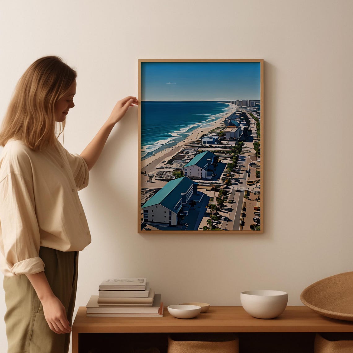Destin Art Print Destin Wall Art Watercolor Art Painting Destin Gift Destin Poster Travel Poster Print Destin Artwork - Image 3