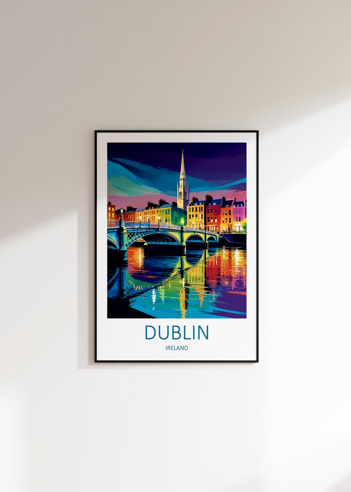 Dublin Print Dublin Wall Art Dublin Poster Dublin Gifts Dublin Travel Print Ireland Print Ireland Gifts Dublin Ireland Travel Gift - Image 3