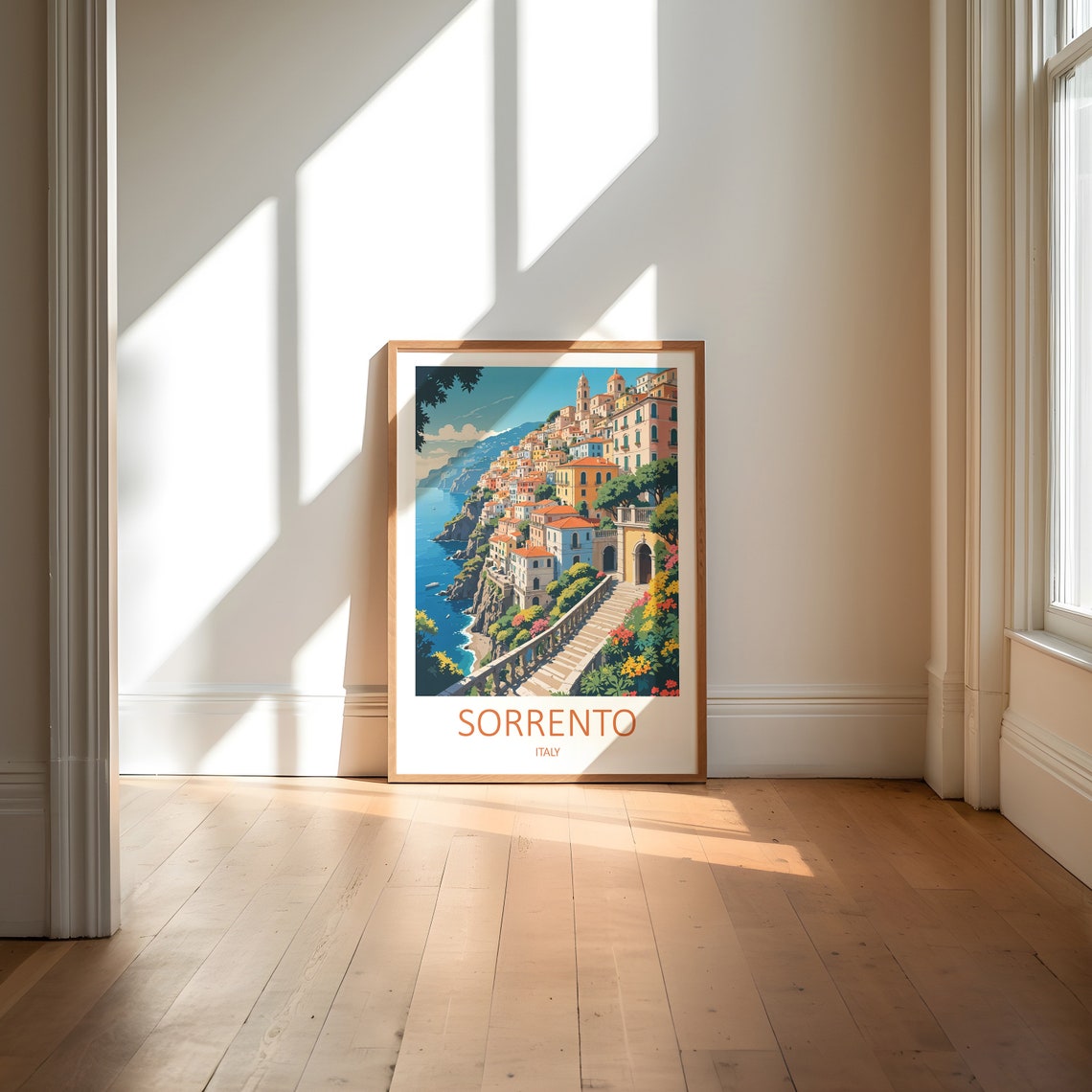 Sorrento Print Sorrento Poster Italy Travel Print Italy Poster Amalfi Coast Print Italian Prints Sorrento Gift Italy Wall Art Print - Image 6