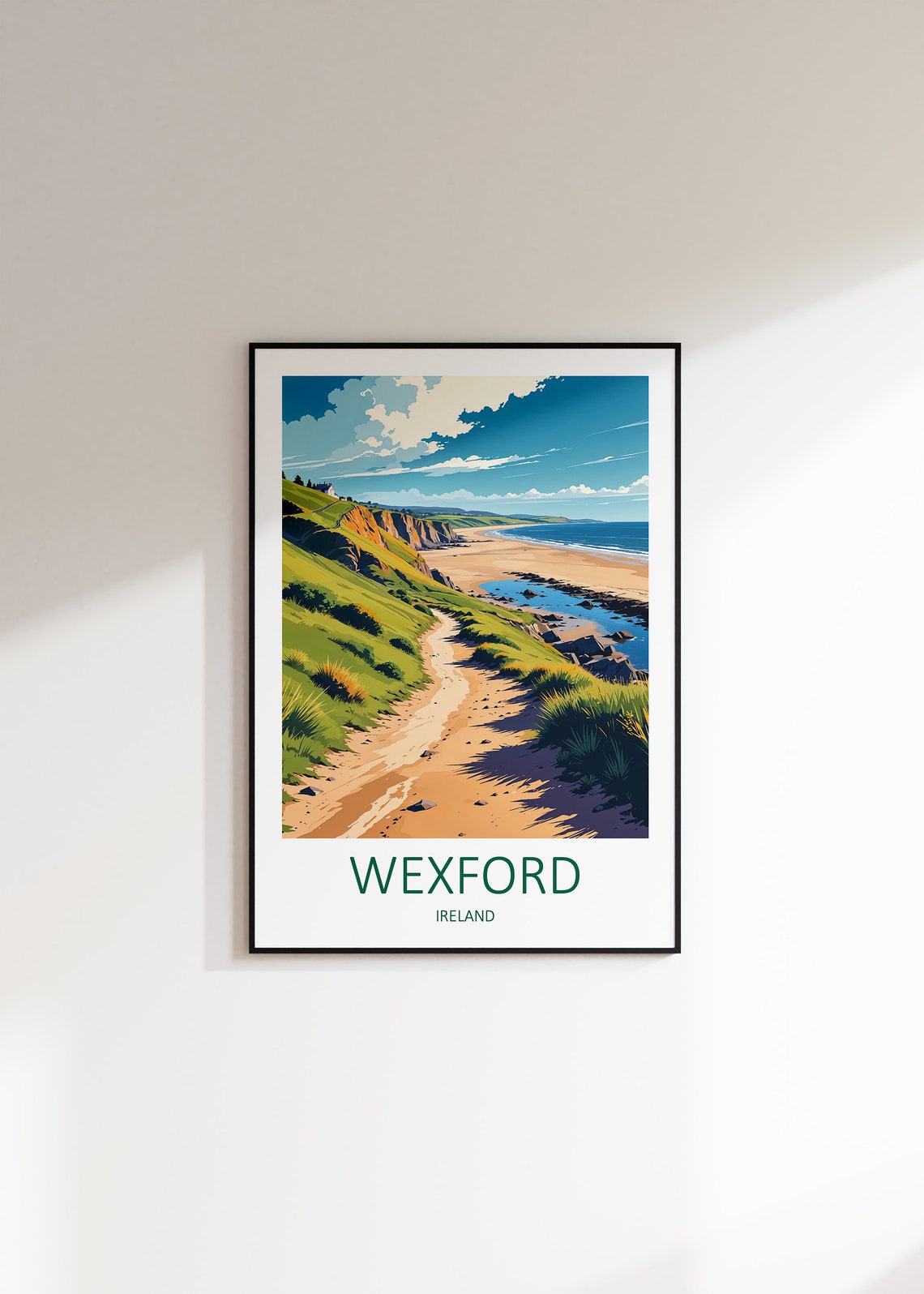 Wexford Print Wexford Travel Print Ireland Print Wexford Poster Ireland Gifts Ireland Wall Art Republic Of Ireland Travel Art Poster - Image 3