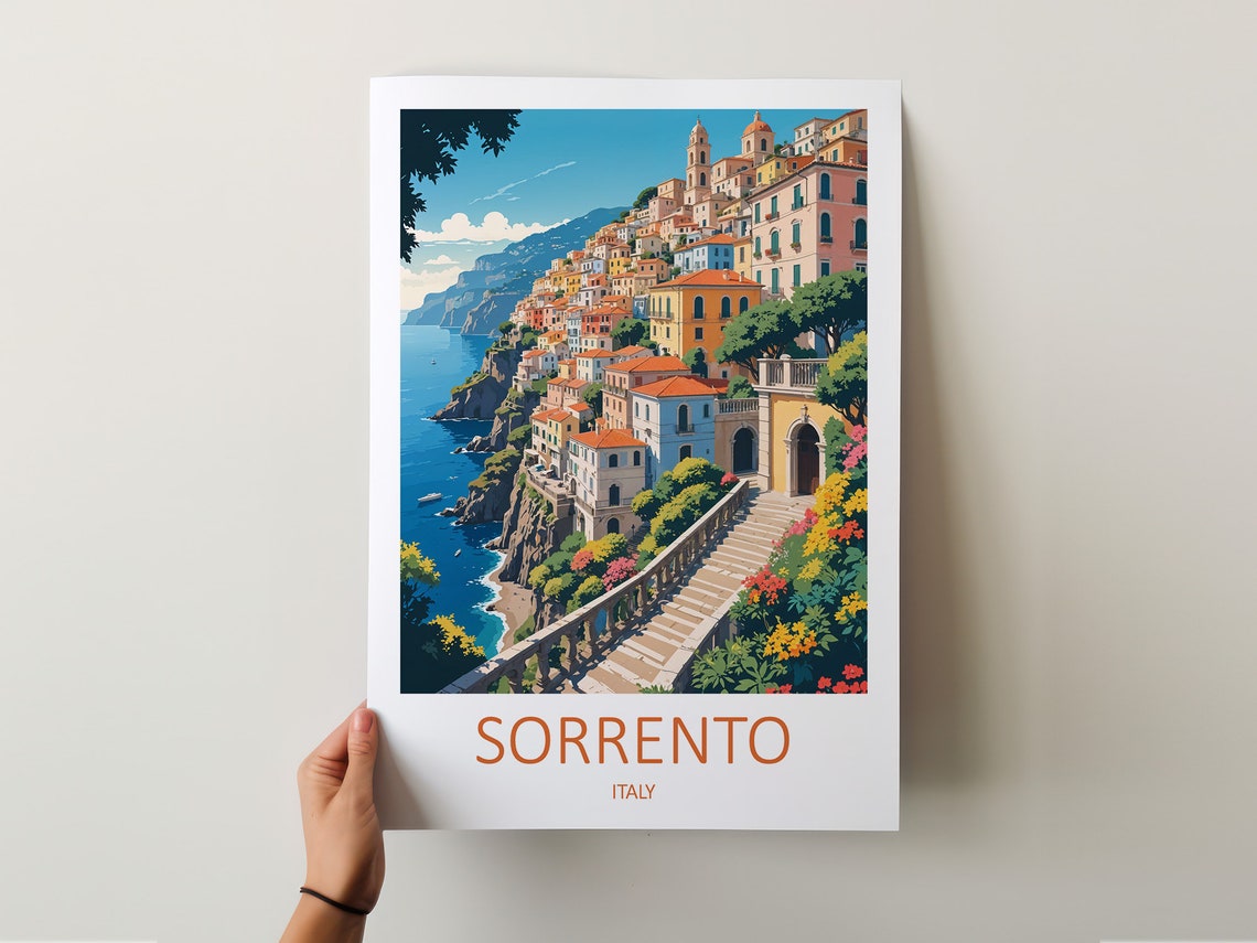 Sorrento Print Sorrento Poster Italy Travel Print Italy Poster Amalfi Coast Print Italian Prints Sorrento Gift Italy Wall Art Print - Image 5