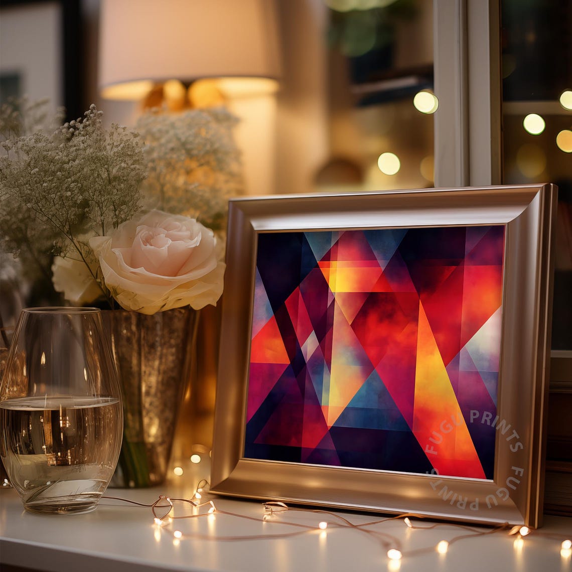 Geometric Abstract Colorful Wall Art Modern Home Decor 19 - Image 3