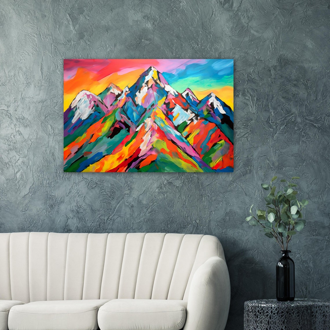 Colorful Mountain Pop Art - Image 6