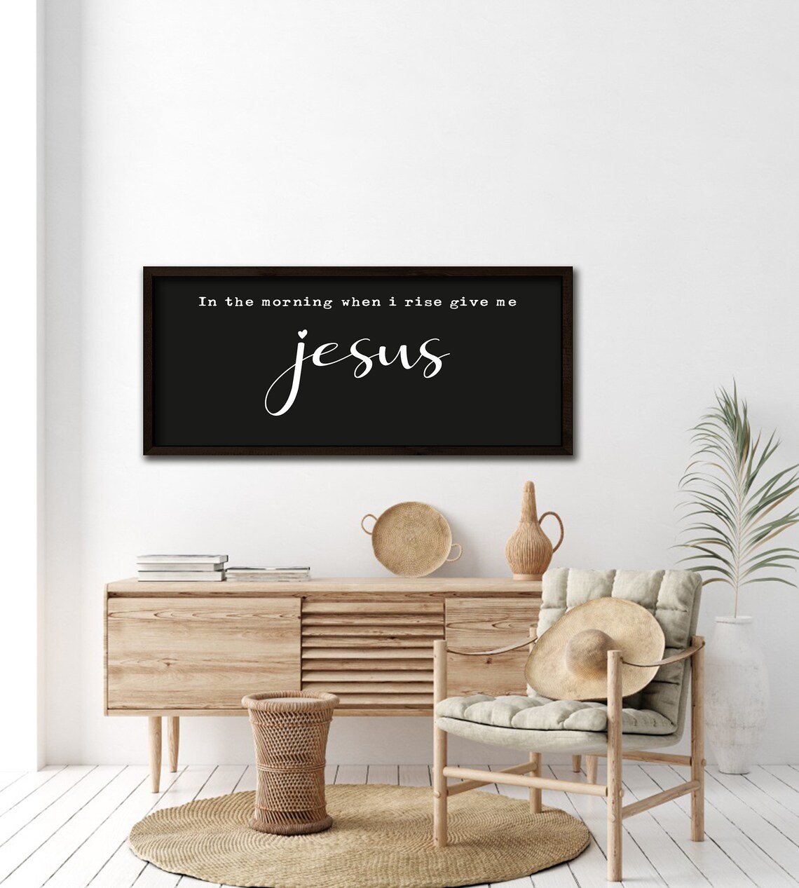 In the Morning When I Rise Give Me Jesus Faith Statement Wall Art - Image 3