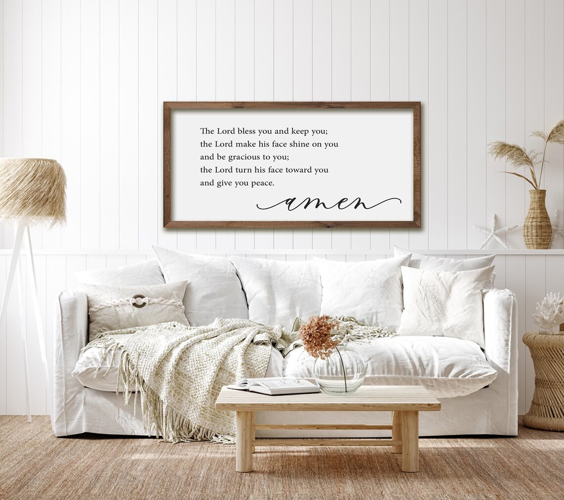 May The Lord Bless You And Keep You Scripture Art Print - Image 4