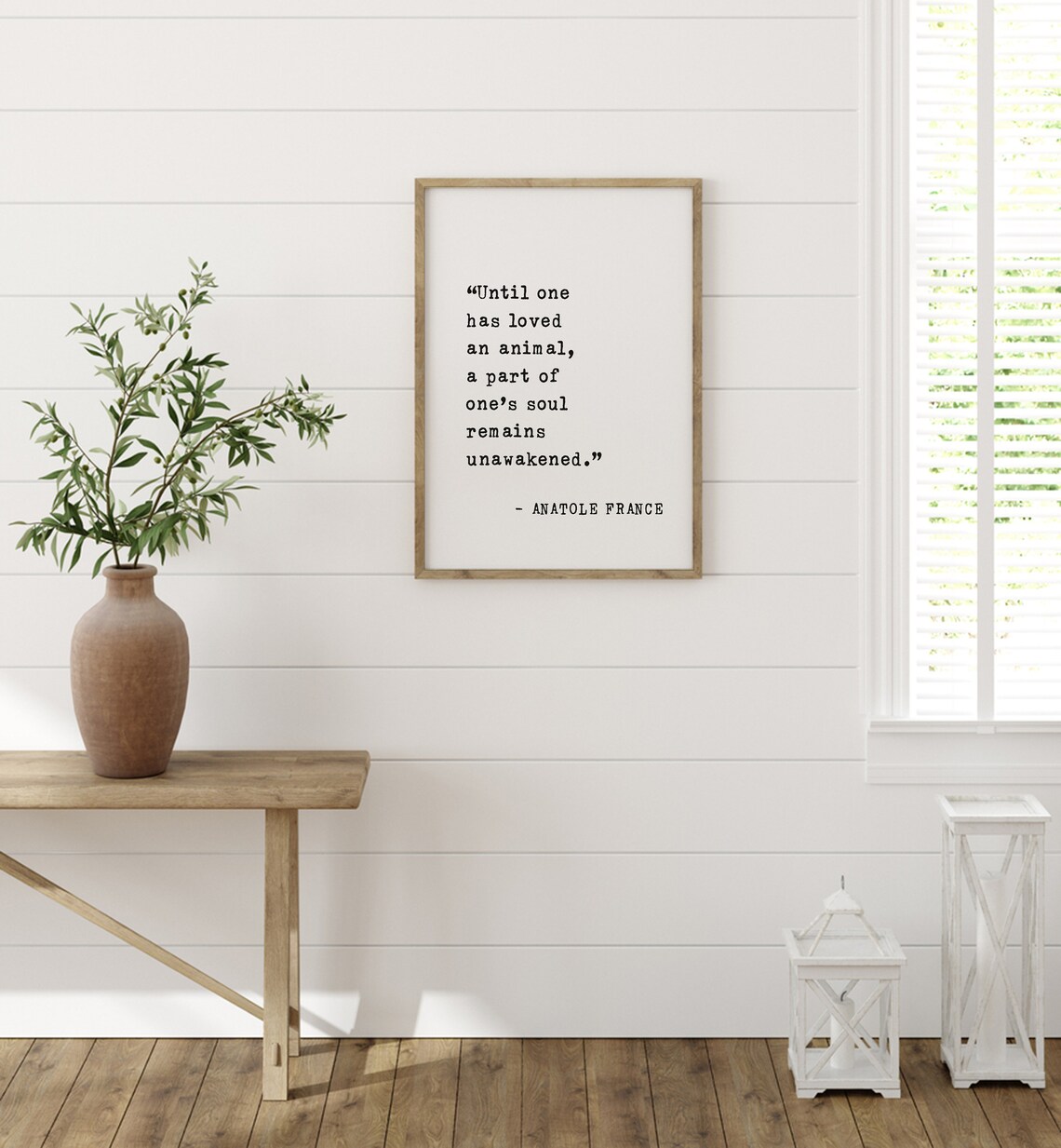 Anatole France Quote, Until One Has Loved An Animal Print - Image 3