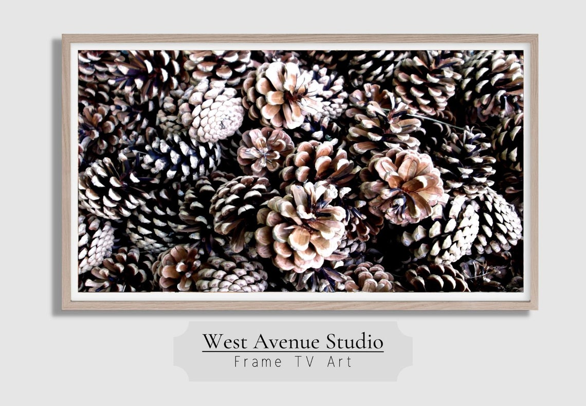 Pine Cone Close Up Textured Winter Nature Photography Wall Poster - Image 5