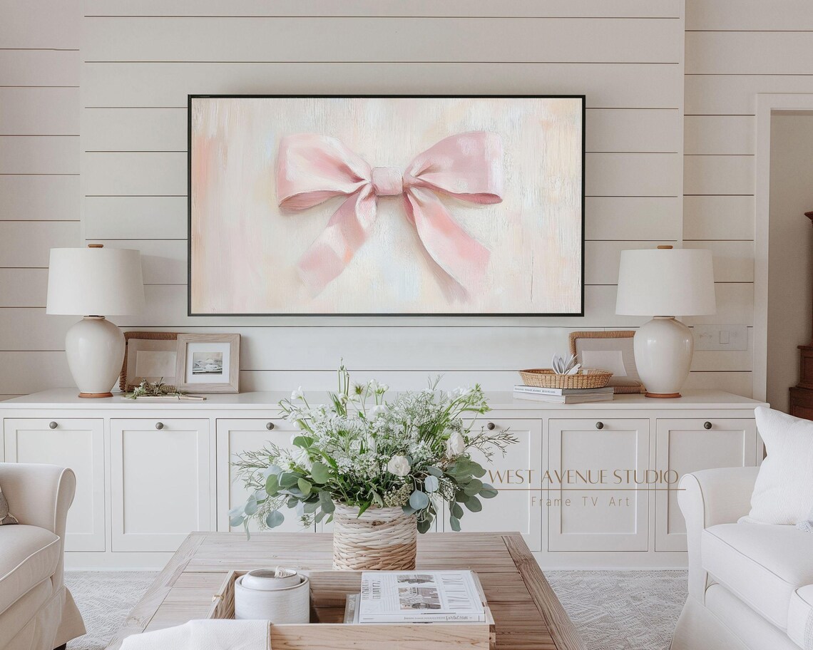 Pink Bow Valentines Day Art Print, Coquette Decor - Image 4