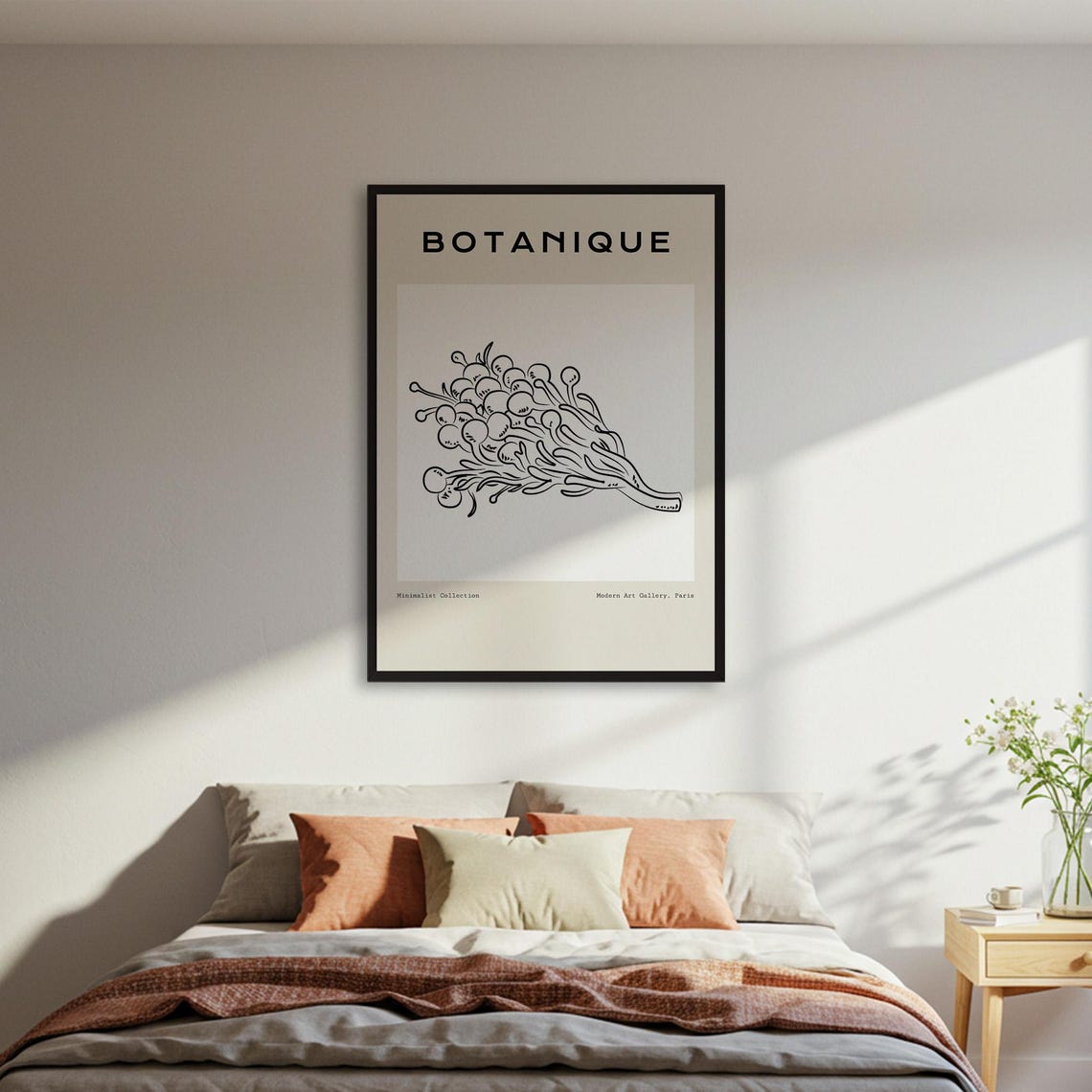 Botanique Minimalist Botanical Line Drawing Gallery Paris Art Poster