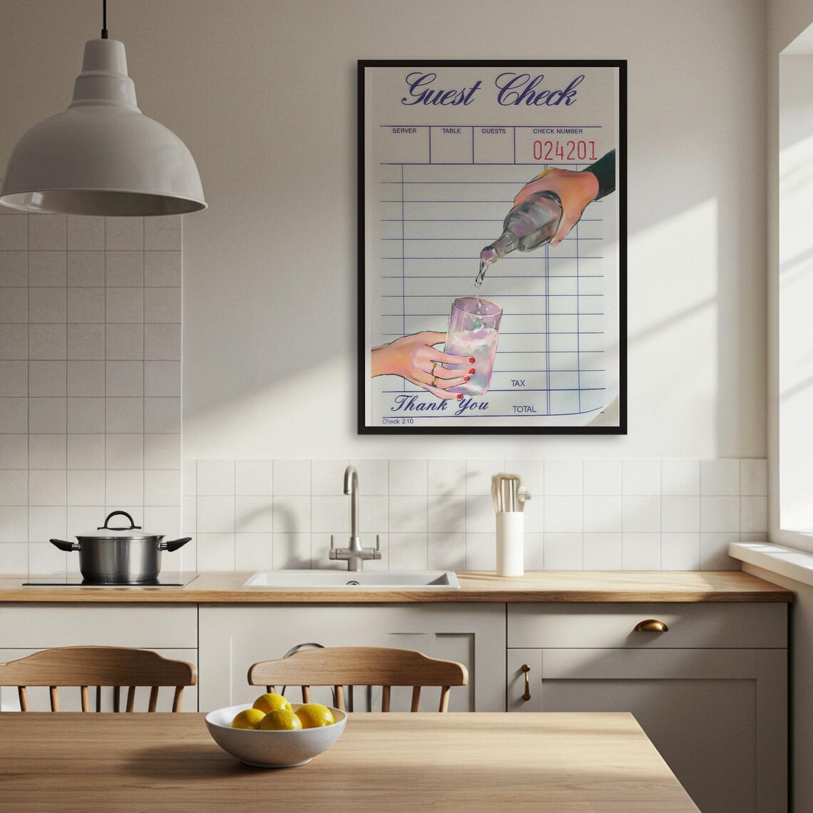 Retro Drink Pour Poster, Vintage Bar Decor - Image 3
