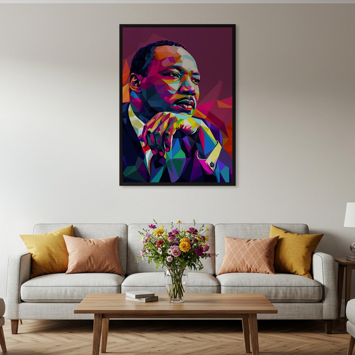 Martin Luther King Jr Pop Art Poster, Portrait - Image 4