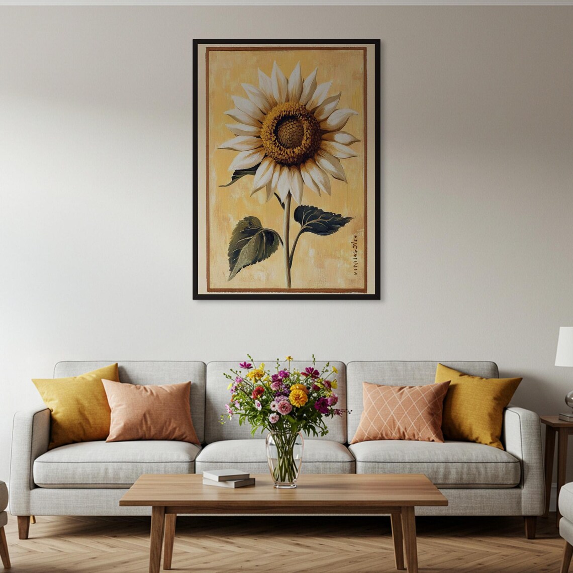Sunflower Painting - Traditional Travel Poster - Image 4
