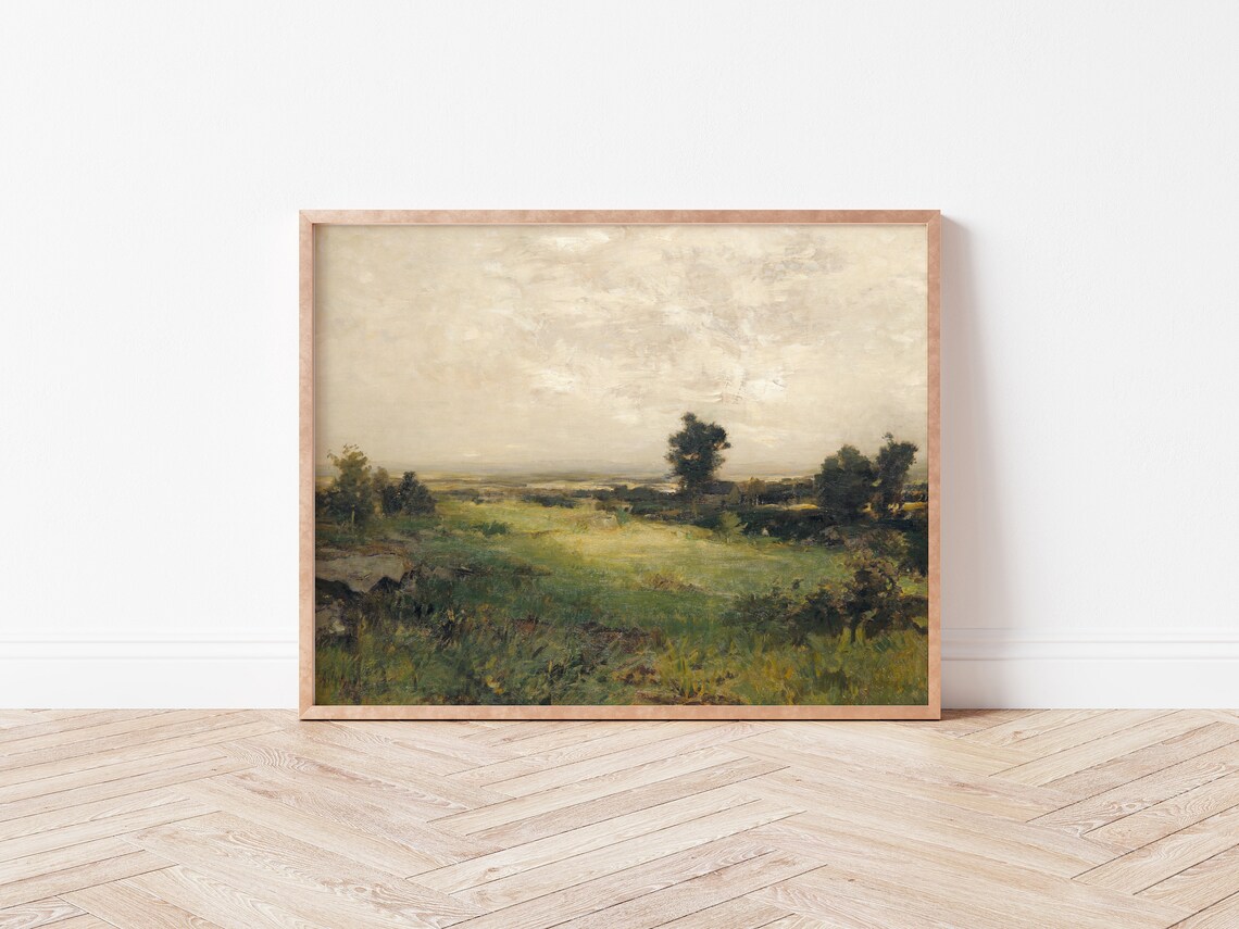 Vintage Landscape Art Print, Antique Wall Art - Image 3