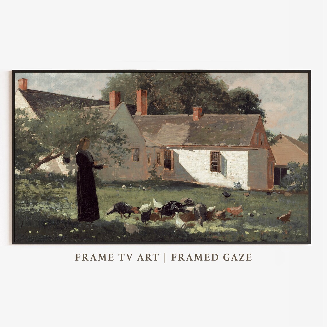 Thanksgiving Fall Farm Landscape Art Print - Image 2