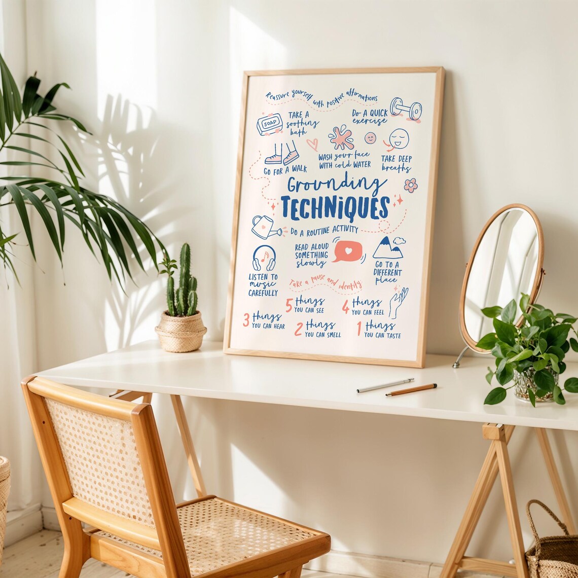 Therapy Wall Art, Kids Anxiety Relief Sign - Image 2
