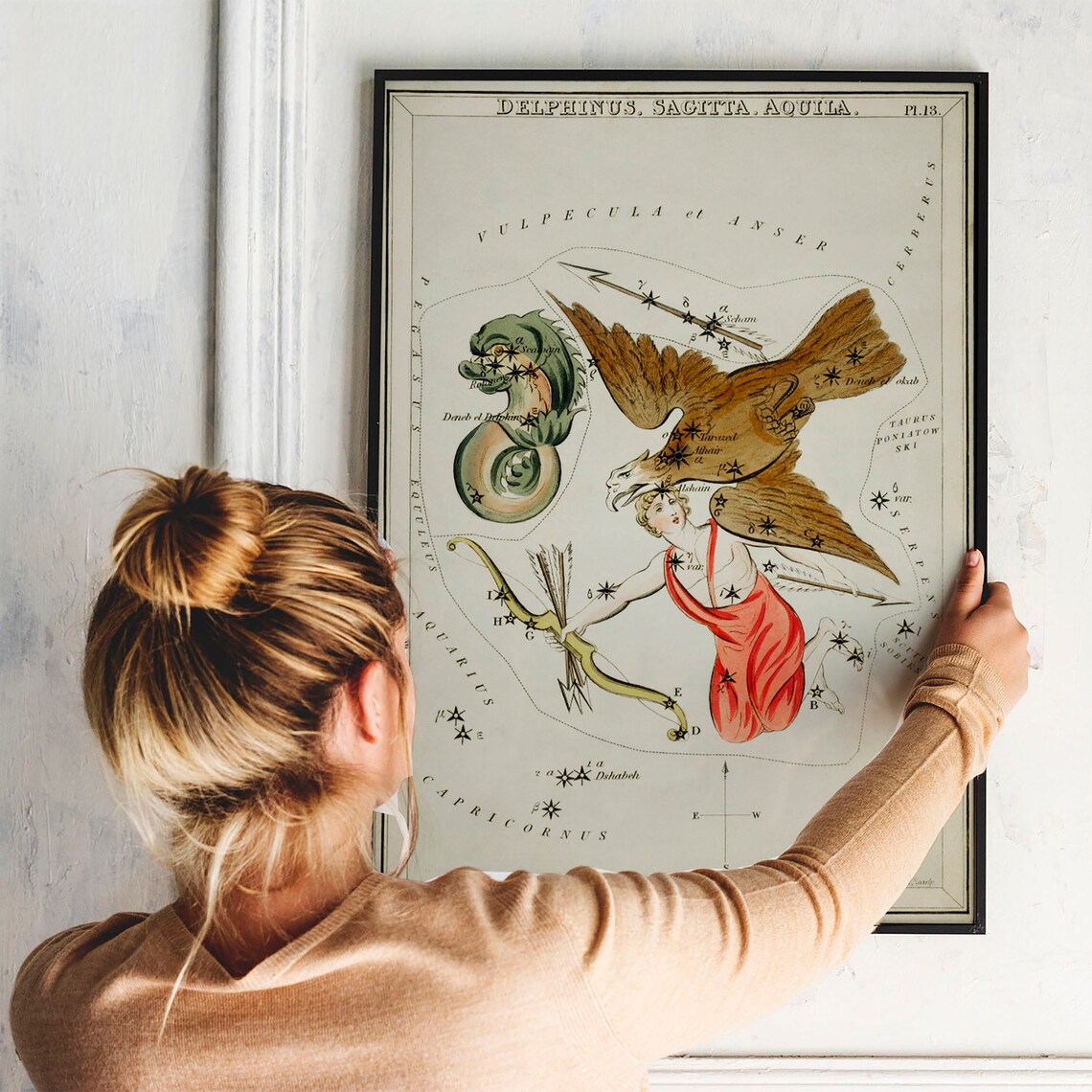 Antinous Vintage Zodiac Art Print, Horoscope Poster - Image 3