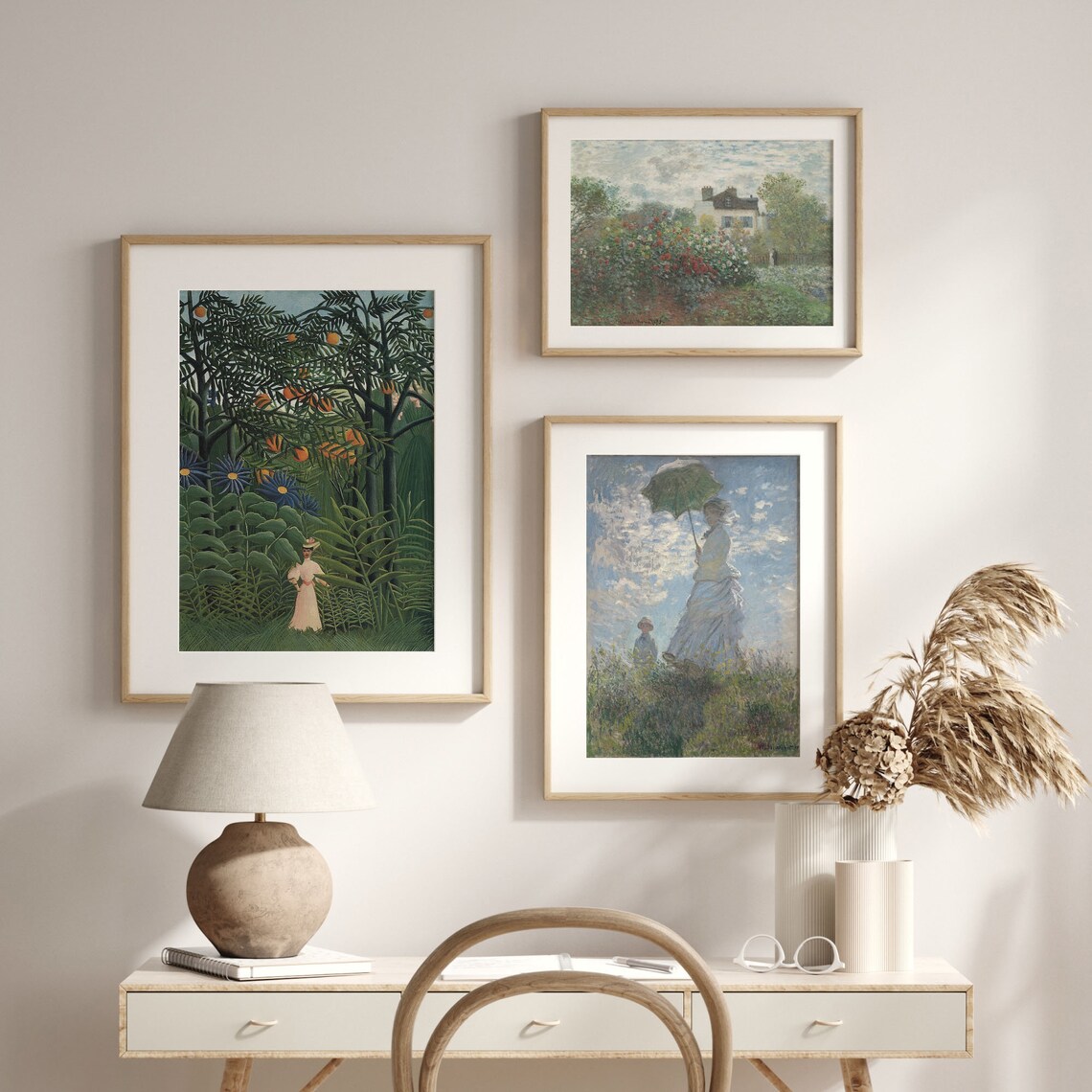 Henri Rousseau Jungle Woman Exotic Forest Naif Painting Art Print - Image 2