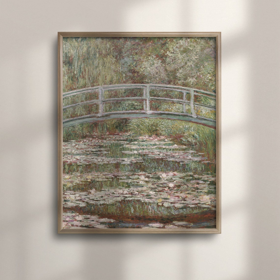 Claude Monet Bridge Over a Pond of Water Lilies Classic Poster