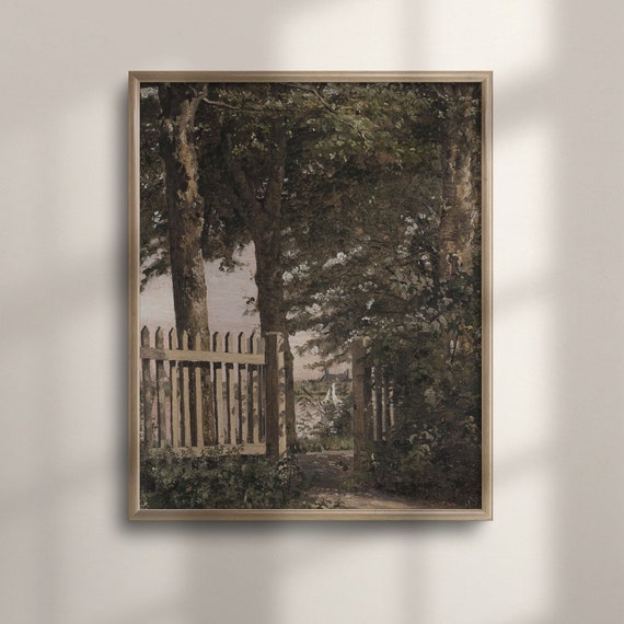 Vintage Tree Landscape Artwork Rustic European Wall Decor French Country Living Room Art Country Landscape Poster C16 1127