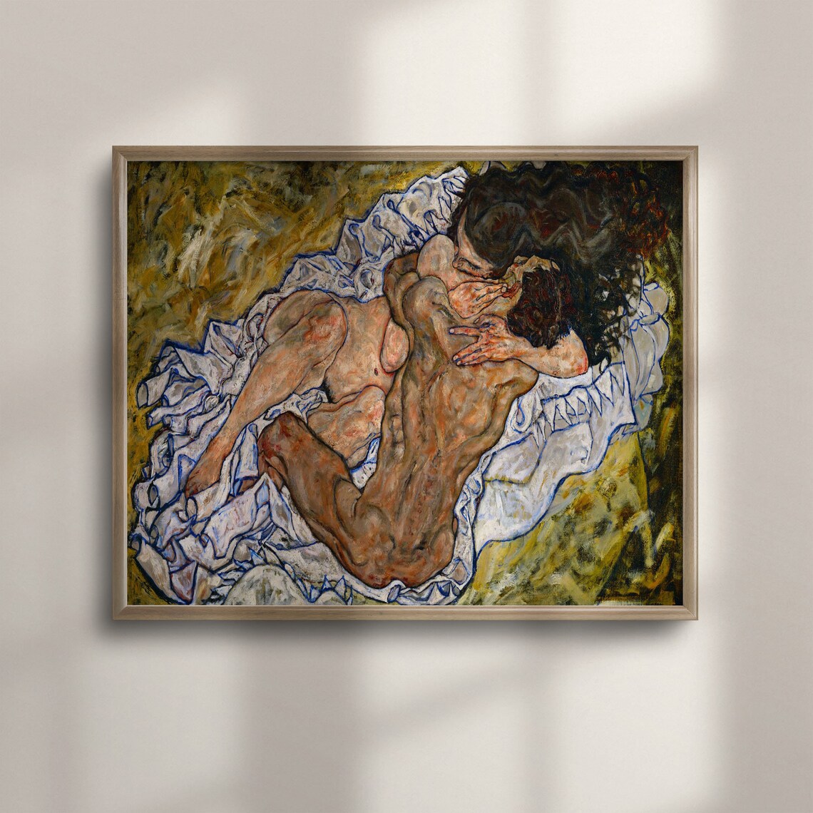 Egon Schiele The Embrace Expressionist Art Print