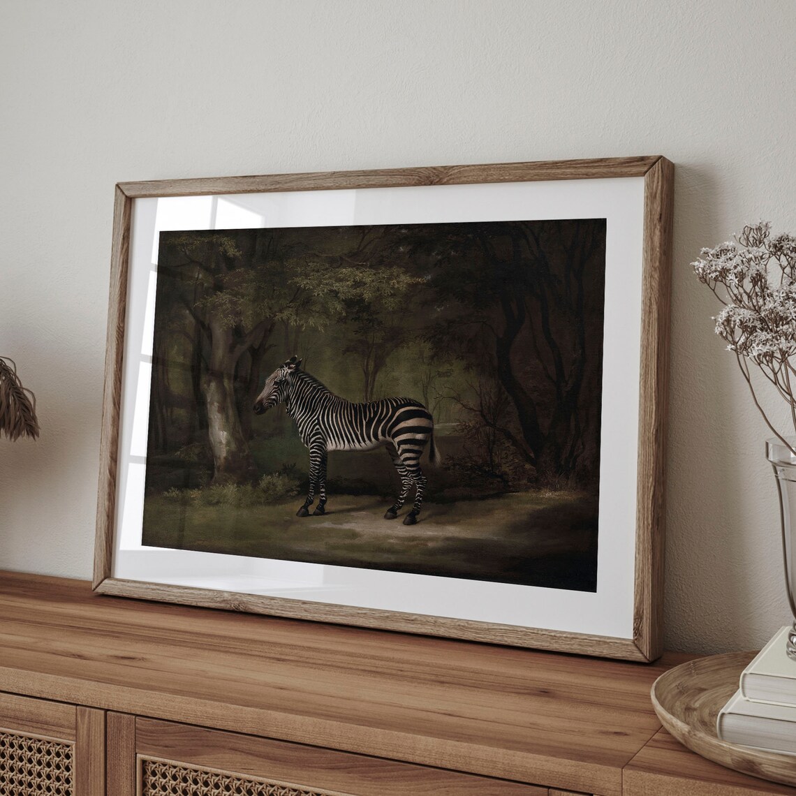 Zebra Art Print, Vintage Safari Wall Decor - Image 3