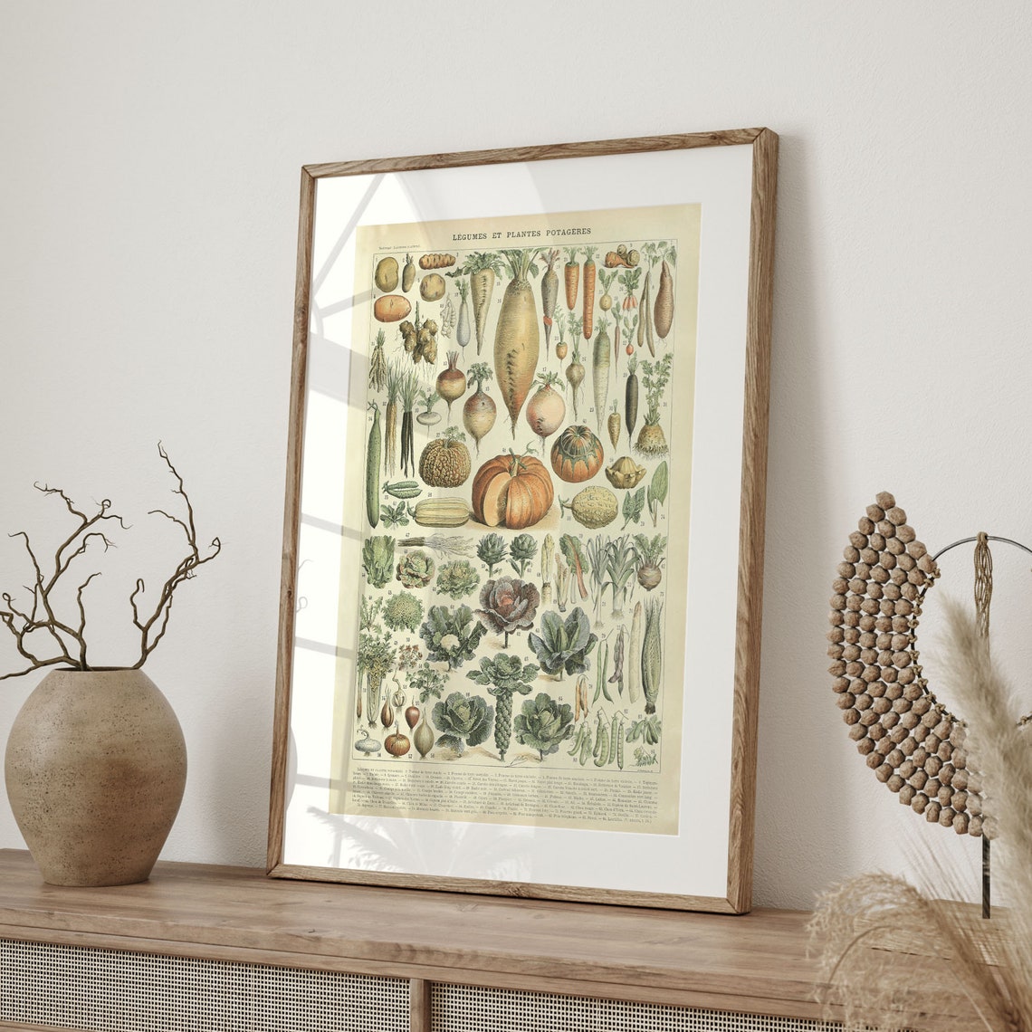 Adolphe Millot Vegetable Chart Vintage French Kitchen Garden Poster - Image 4