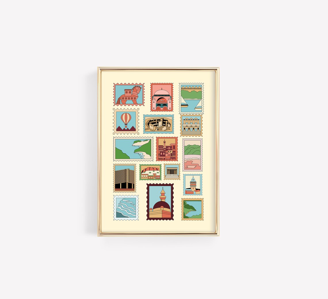 Turkey Retro Art Print, Travel Lover Gift - Image 2