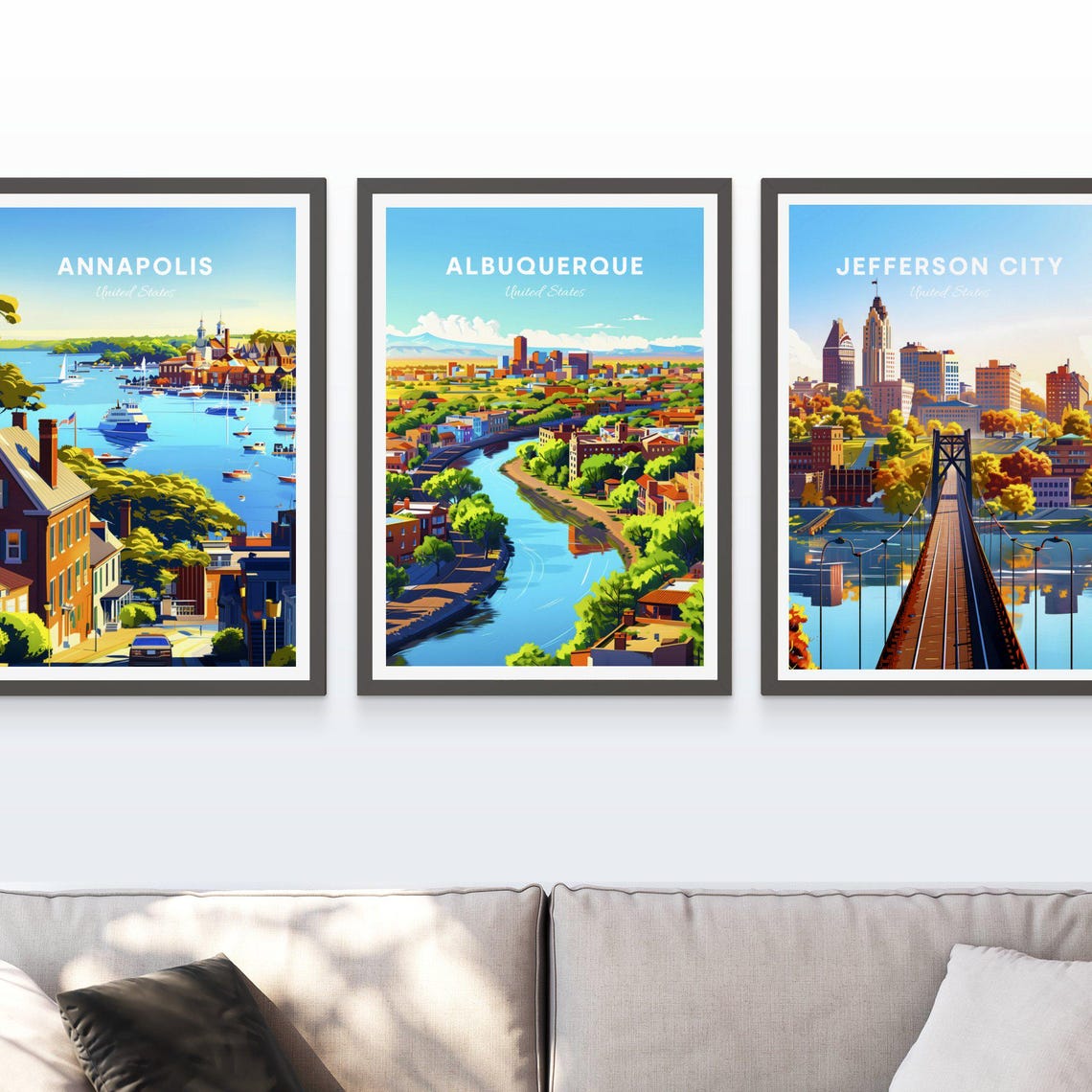 Albuquerque Travel Print Us Travel Poster Albuquerque Poster Albuquerque New Mexico Poster Personalized Gift Wedding Gift Custom Text - Image 3