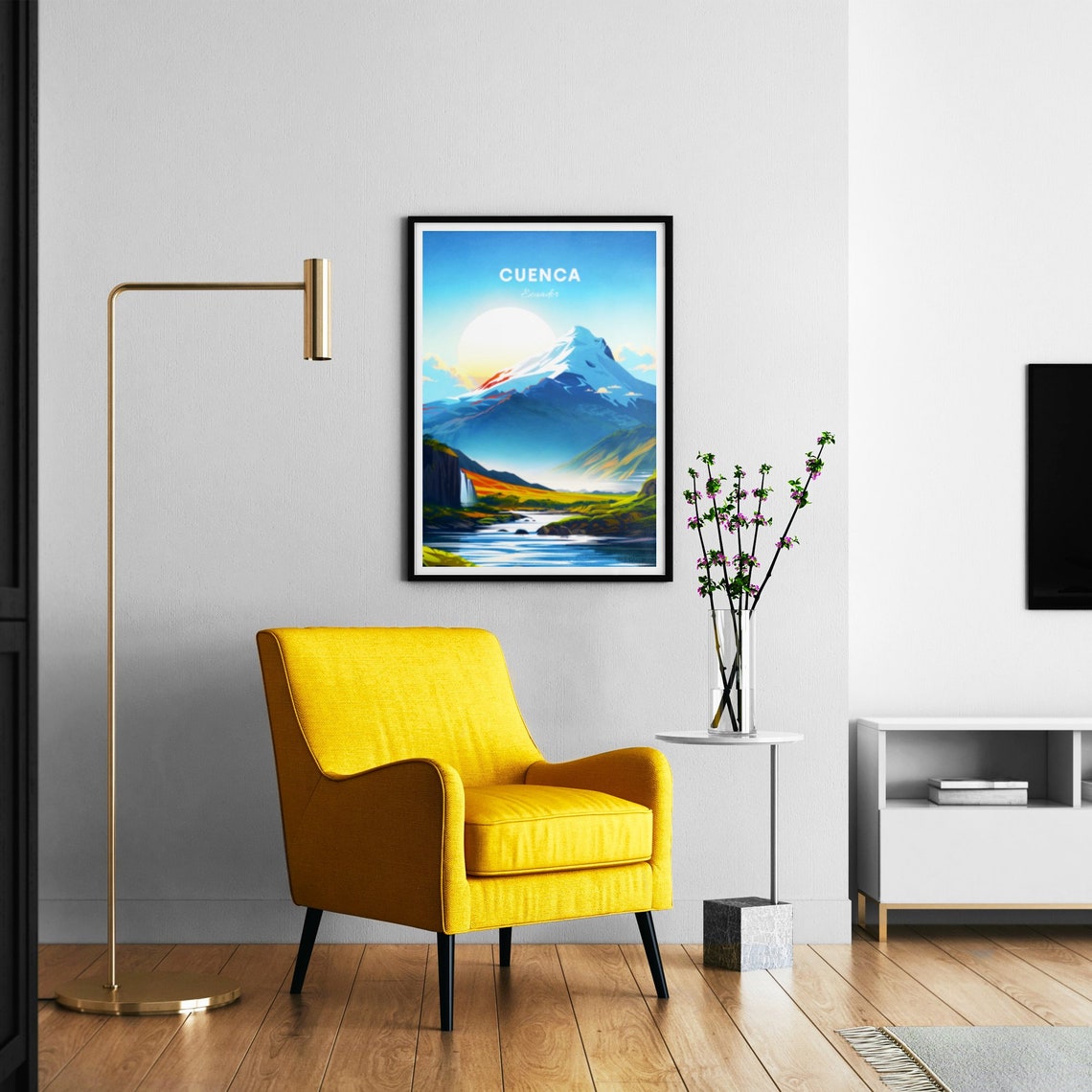 Cuenca Travel Print Ecuador Wall Art Cuenca Poster Azuay Poster Personalized Gift Poster Minimalist Poster Wedding Gift - Image 3