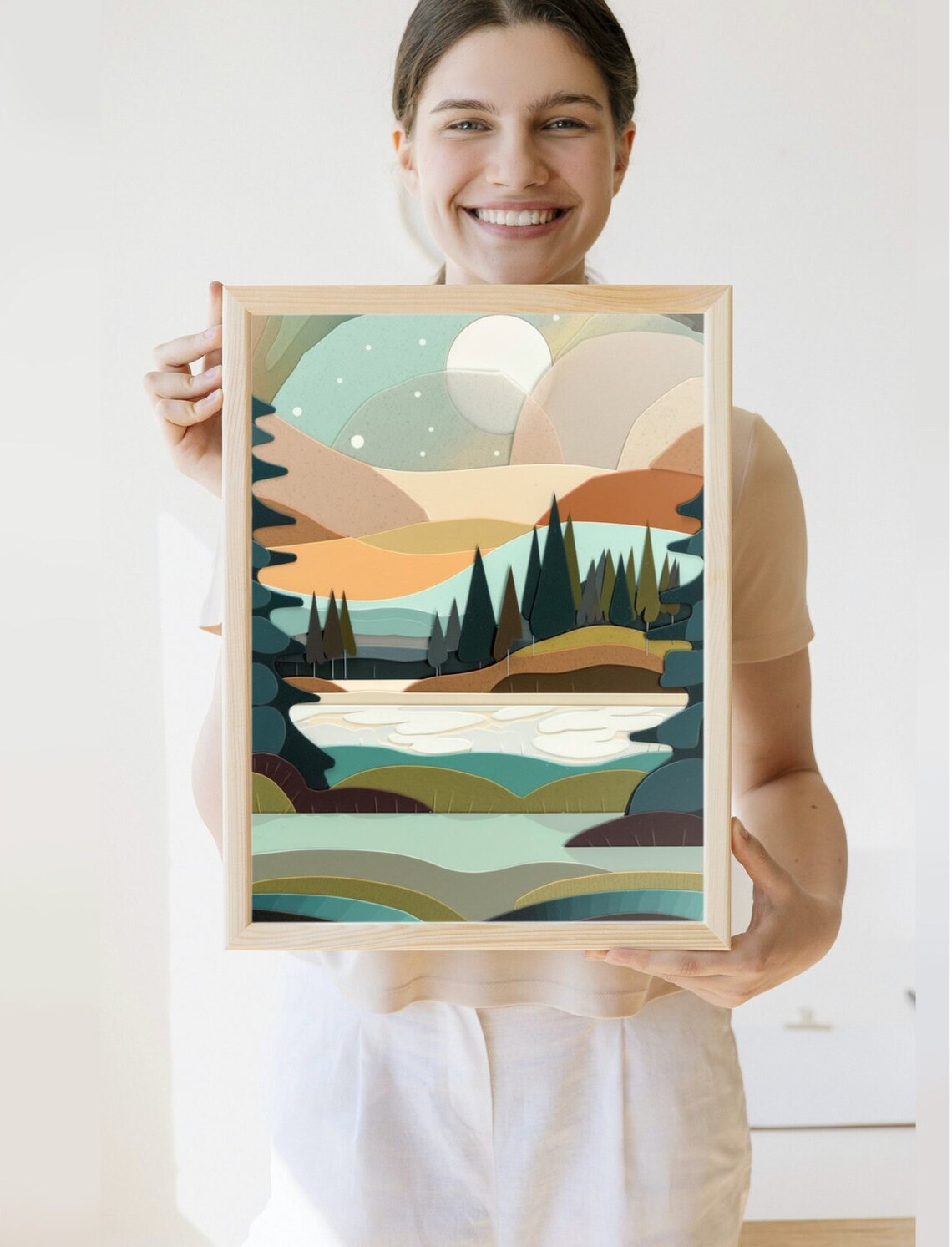 Abstract Nature Print Minnesota Scenery Art Print