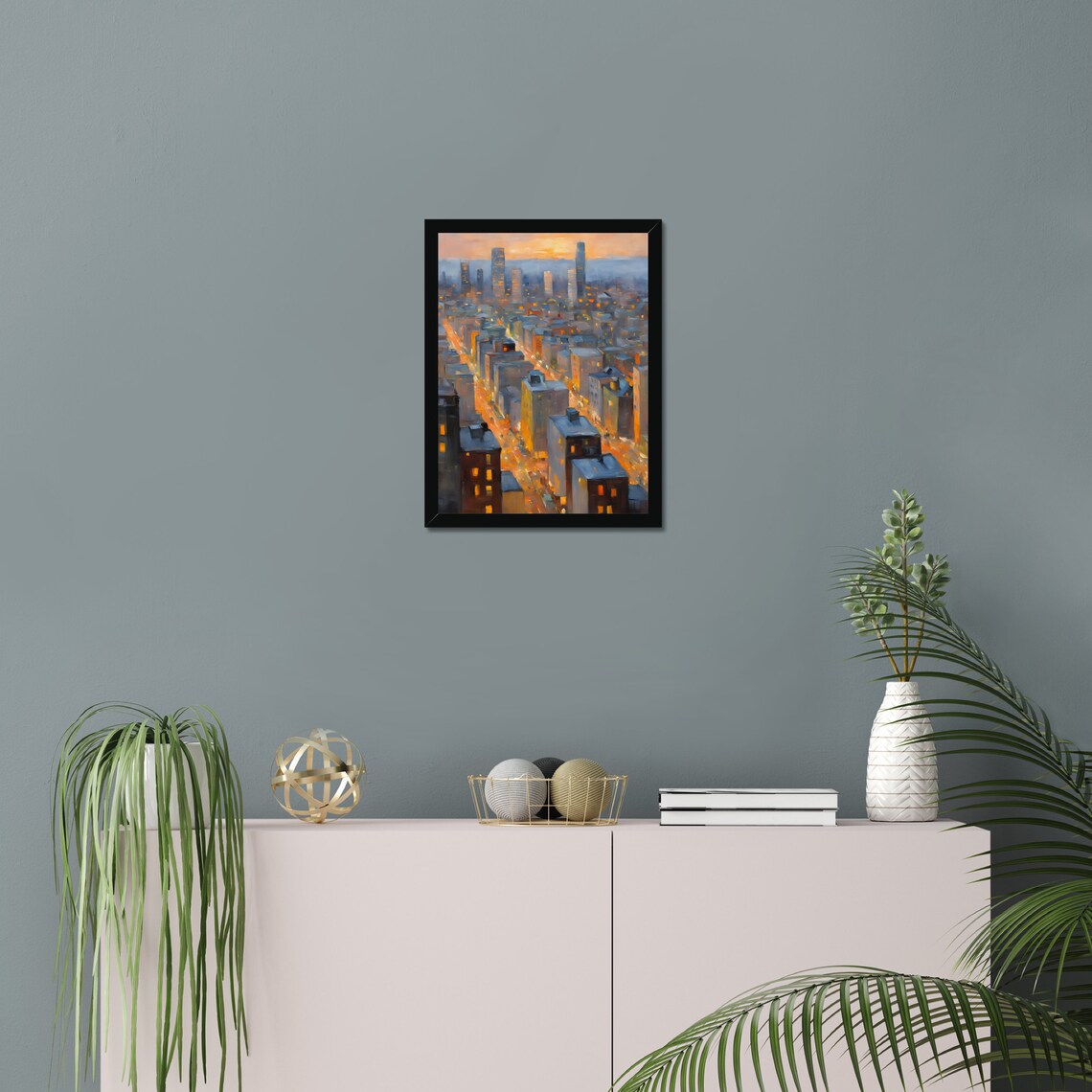Chicago Skyline Abstract City Art Wall Art Print Modern Art Print Cityscape Art Urban Art Print City Wall Art City Decor Home Decor - Image 3