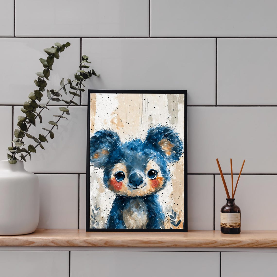 Baby Koala Painting Art Print Cute Koala Portrait Australian Animal Art Kids Room Decor Nursery Wall Art Animal Lover Gift 8x10 24x36 - Image 4