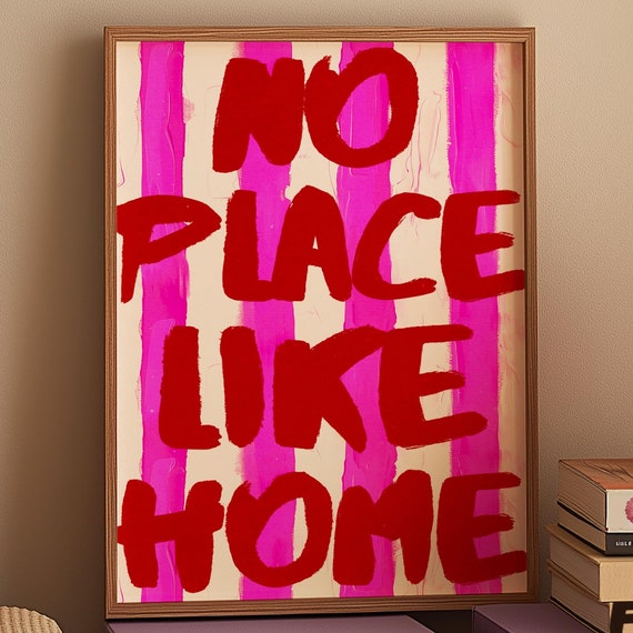 Red Typography Poster Positive Affirmation Wall Art