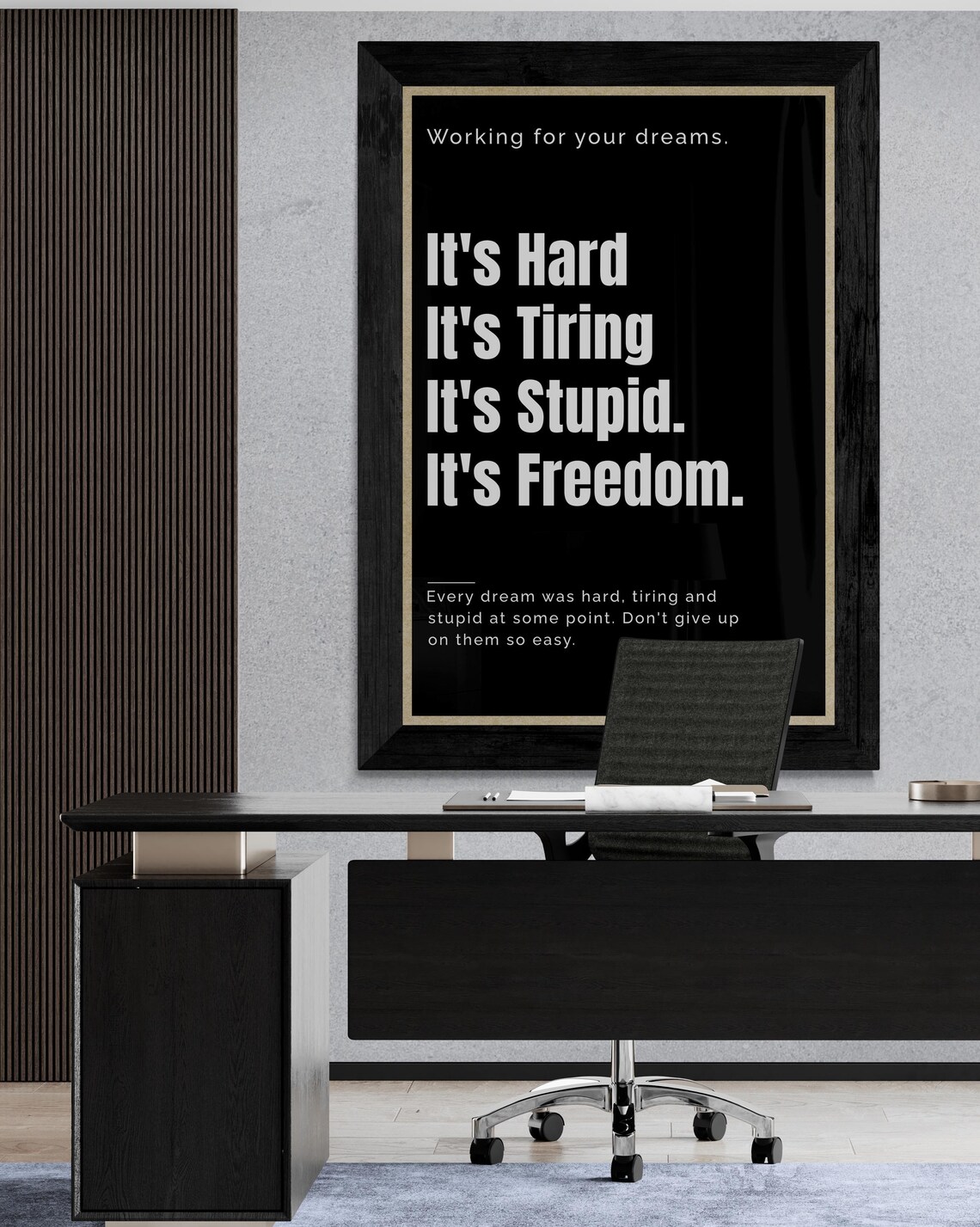 Its Hard Its Tiring Its Stupid Its Freedom Dreams Quote Poster - Image 2