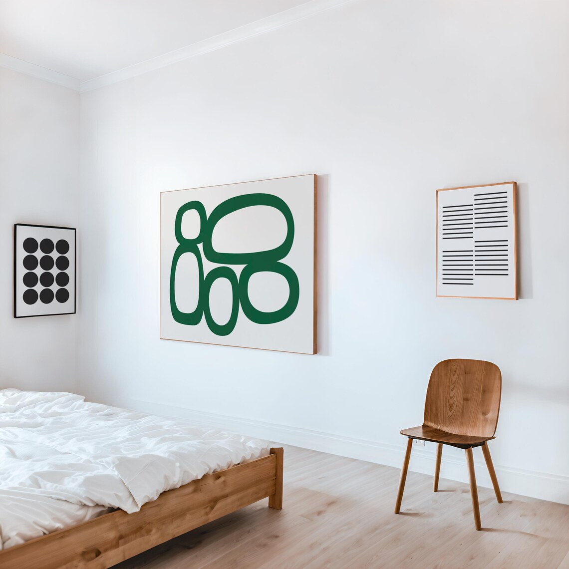Mid-Century Minimalist Organic Circles Art Print - Image 2