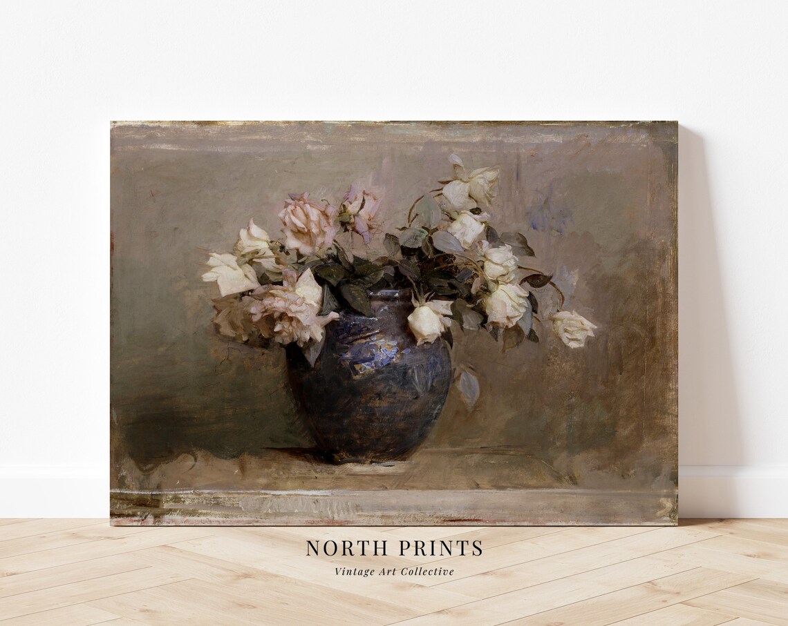 Vintage Botanical Flower Painting Art Print - Image 2