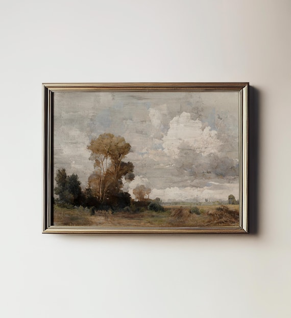 Rustic Landscape Farmhouse Landscape Art Print