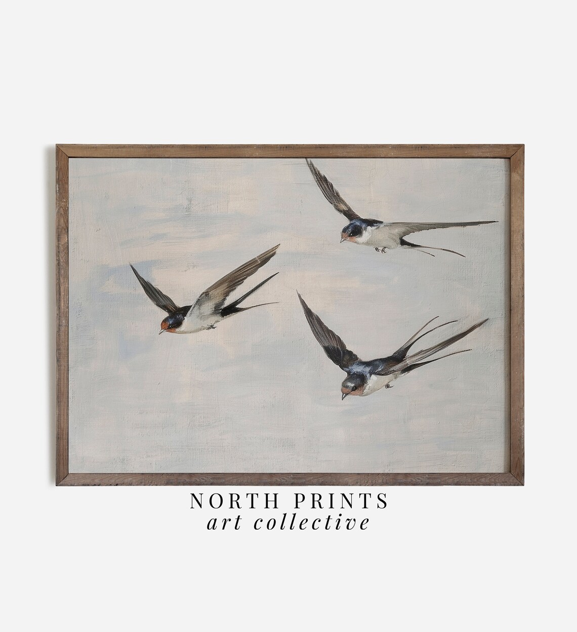 Country Nursery Bird Painting, Farmhouse Art Print - Image 3
