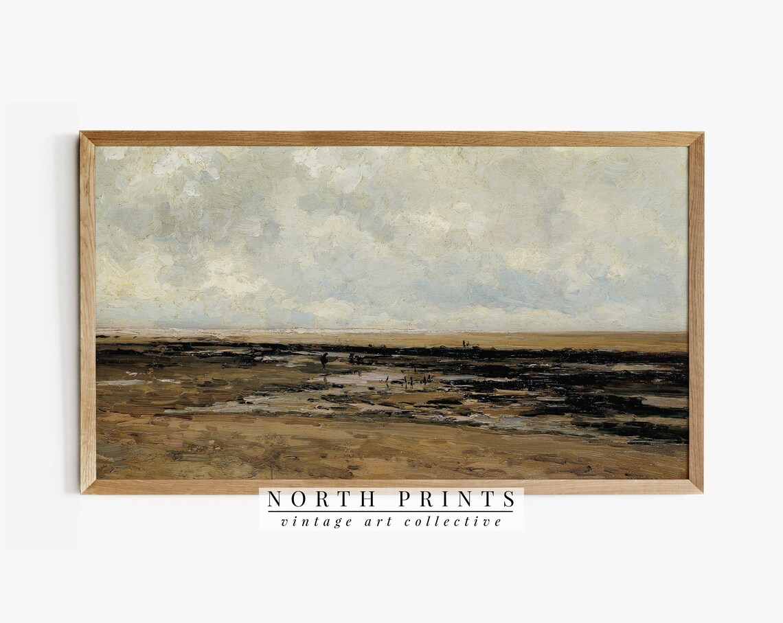 Vintage Coastal Beach Landscape Art Print