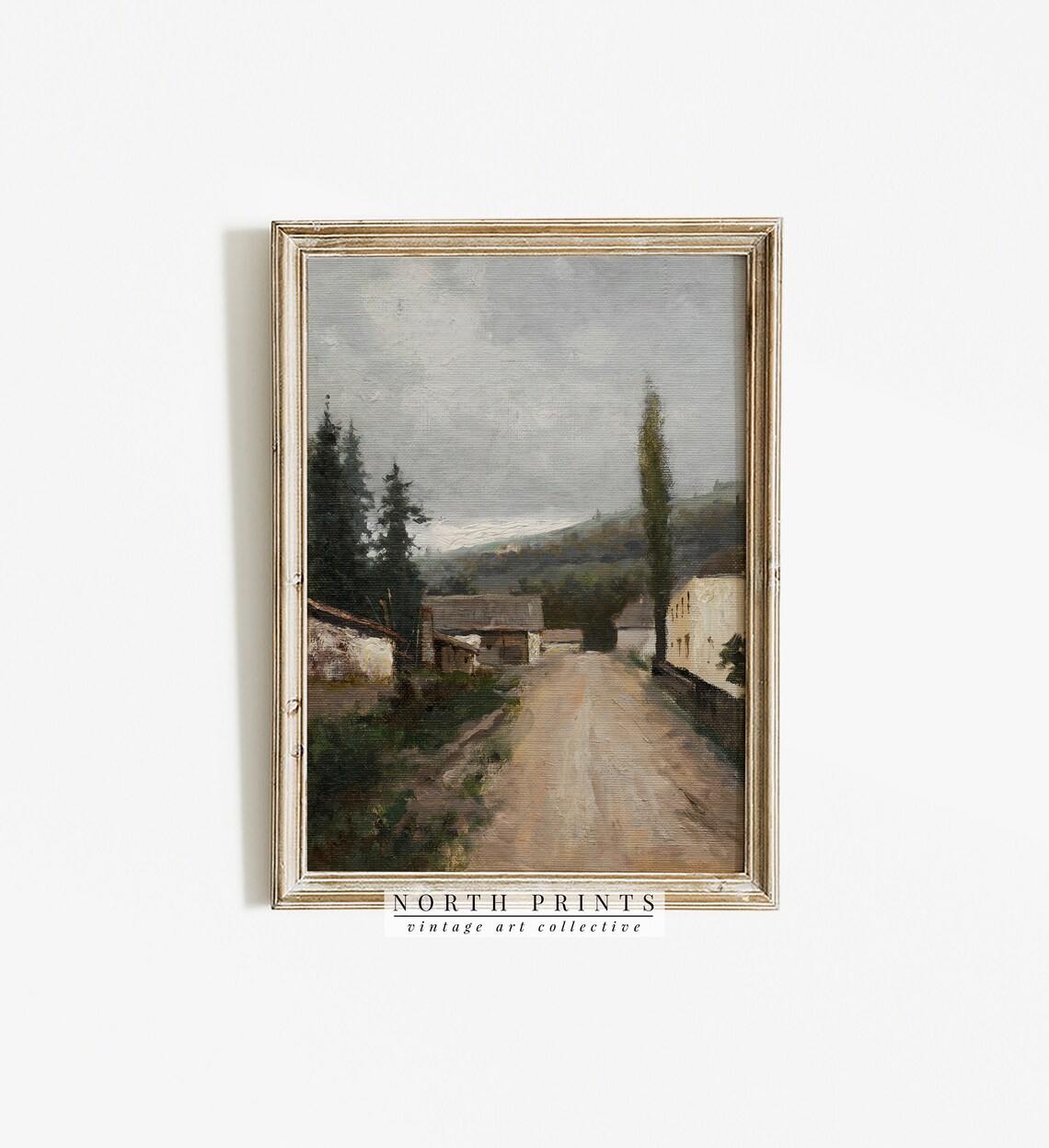 Vintage European Landscape Oil Painting Art Print - Image 2