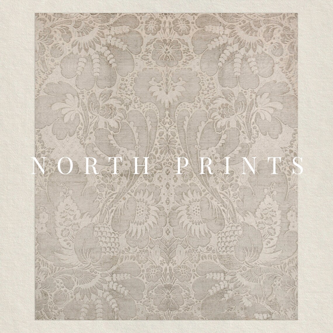 Neutral Tapestry Art Print, Antique Textile Wall Art - Image 2