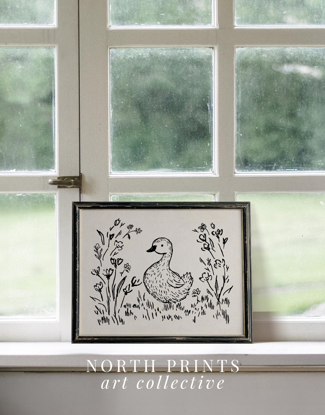 Duck Nursery Minimalist Kids Wall Decor Art Print - Image 3