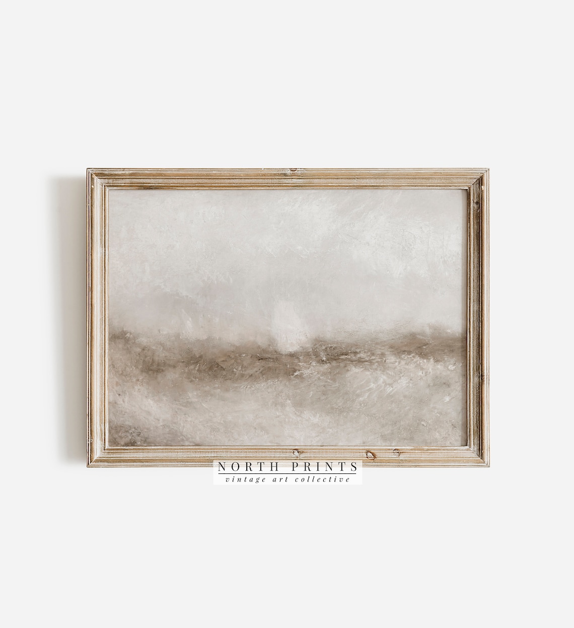 Vintage Abstract Coastal Painting, North Prints Art Print - Image 3
